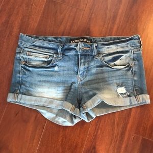 Express jean shorts